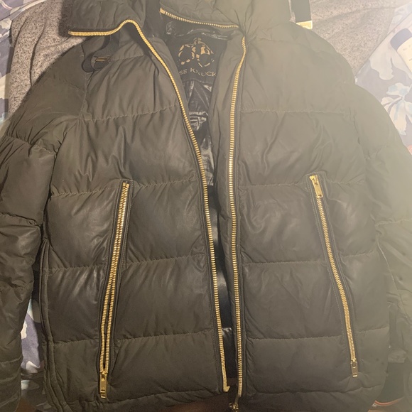 Moose knuckle butt length coat